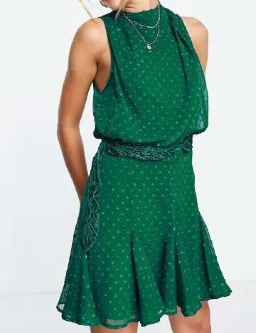 Rochie scurta ASOS, verde Verde