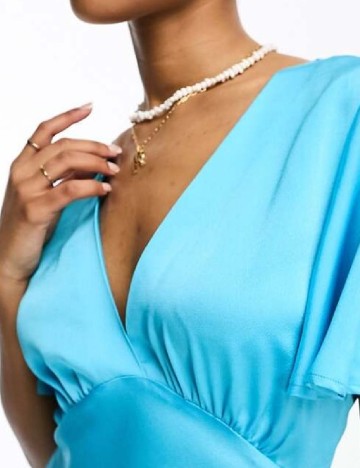 Rochie scurta Stradivarius, albastru