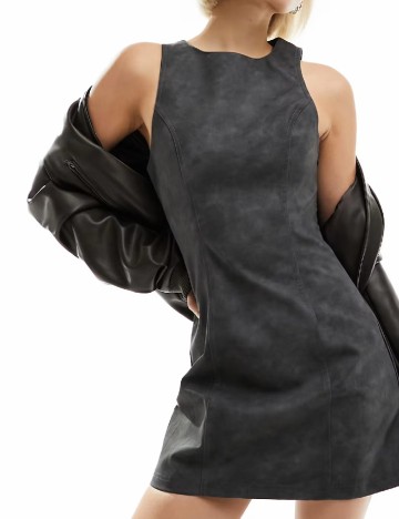 Rochie scurta COLLUSION, gri