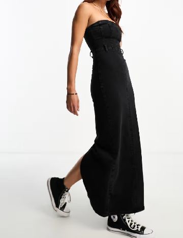 Rochie lunga Pull&Bear, negru