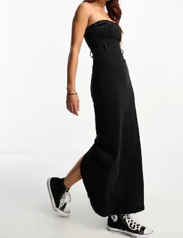 Rochie lunga Pull&Bear, negru Negru
