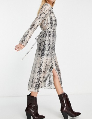 Rochie medie & other stories, imprimeu sarpe