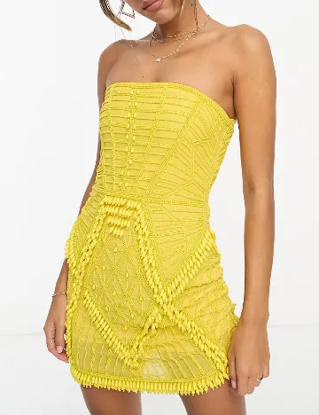 Rochie scurta ASOS, galben Galben