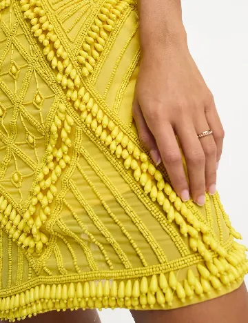 Rochie scurta ASOS, galben Galben