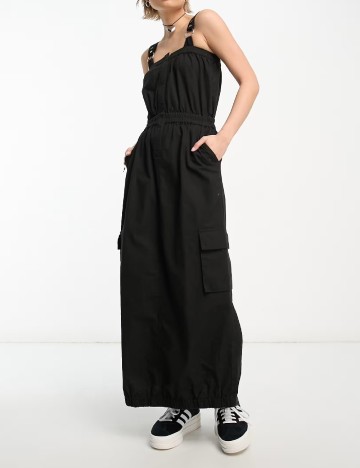 Rochie lunga COLLUSION, negru