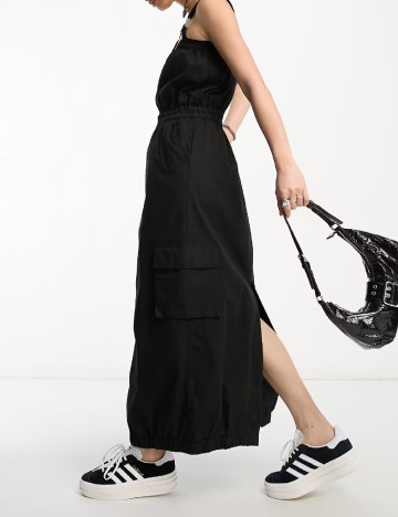 Rochie lunga COLLUSION, negru