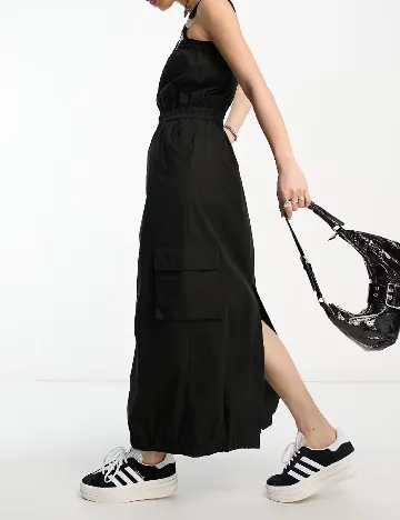 Rochie lunga COLLUSION, negru Negru