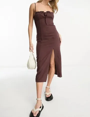 Rochie medie Pull&Bear, maro Maro
