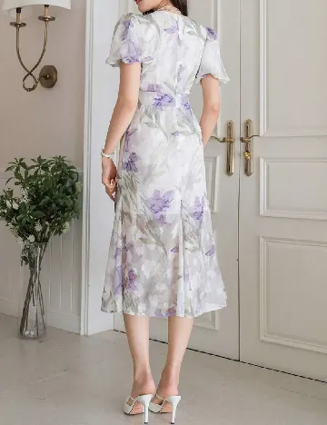 Rochie medie Dazy, floral Floral print