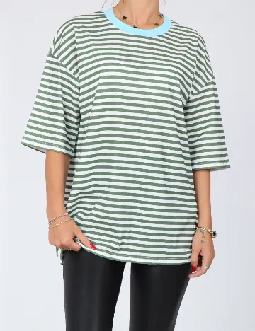 Tricou Oversize ASOS, verde Verde