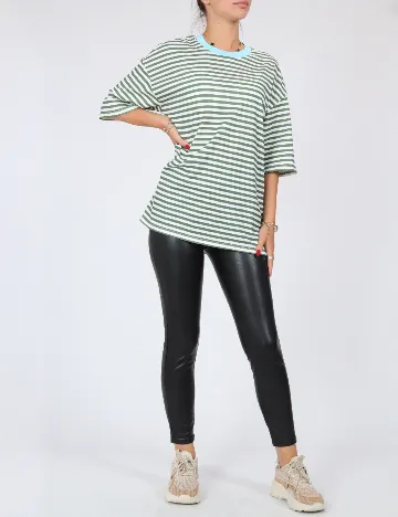 Tricou Oversize ASOS, verde Verde