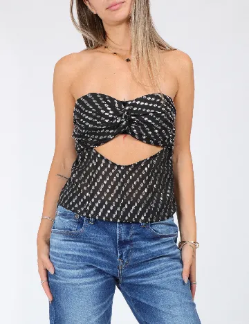 Top ASOS, negru Negru