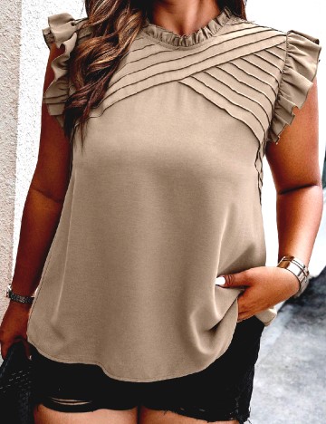 Bluza SHEIN CURVE, maro