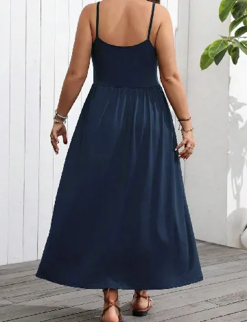 Rochie lunga SHEIN CURVE, bleumarin Albastru