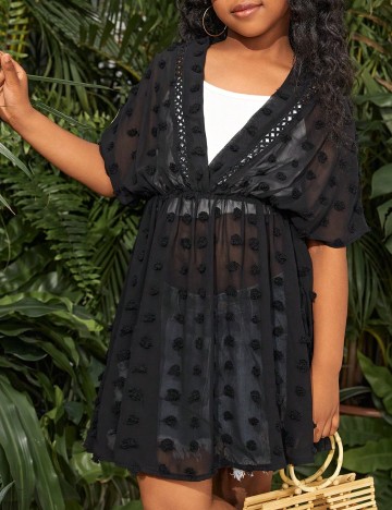 Rochie de plaja Shein Kids, negru