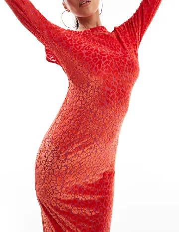 Rochie lunga ASOS, rosu Rosu