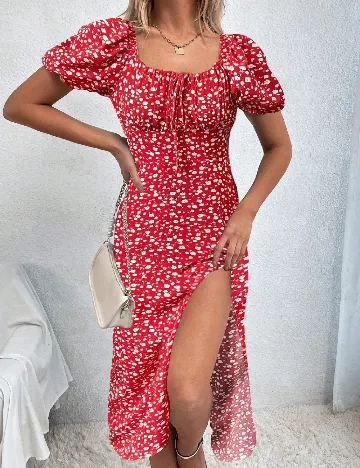 Rochie lunga SHEIN, rosu Rosu