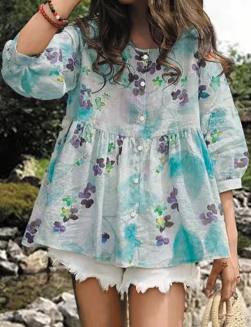 Bluza SHEIN, albastru Albastru