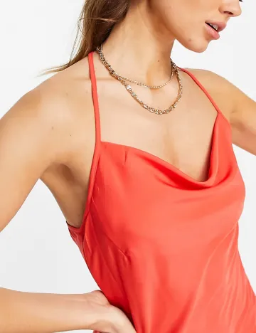 Rochie medie Vero Moda, rosu Rosu