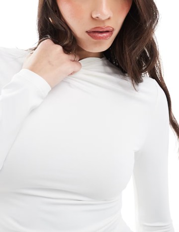 Bluza Stradivarius, alb