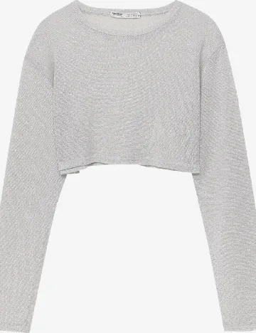 Top Pull&Bear, gri Gri