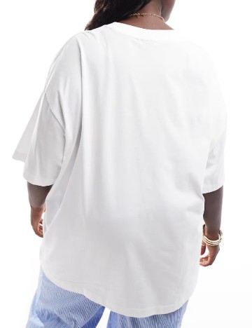 Tricou Oversize ASOS, alb
