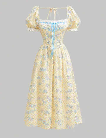 Rochie lunga SHEIN CURVE, floral Floral print