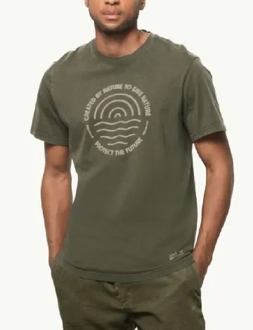 Tricou Jack Wolfskin, verde Verde
