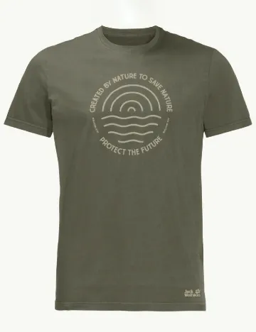 Tricou Jack Wolfskin, verde Verde