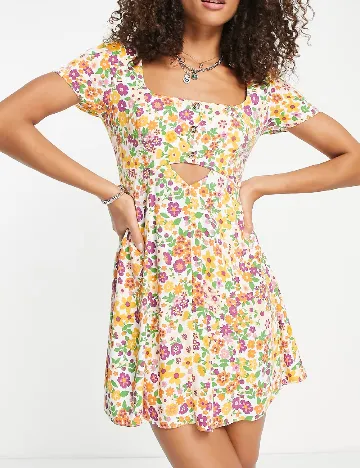 Rochie scurta ASOS, floral print Floral print