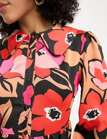 Rochie scurta Liquorish, floral Floral print