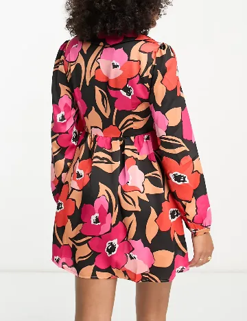 Rochie scurta Liquorish, floral Floral print