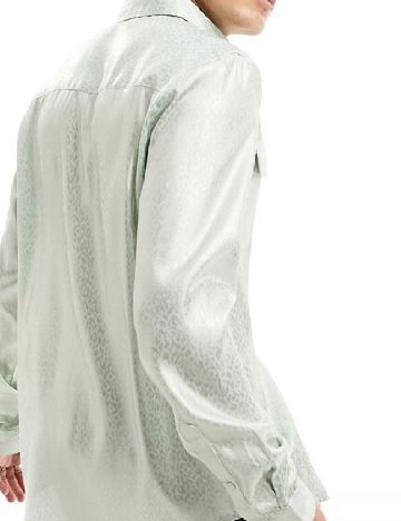 Camasa ASOS, verde deschis