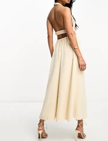 Rochie lunga ASOS, crem Crem