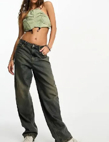 Top Bershka, verde Verde