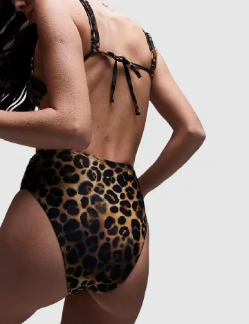 Sutien de baie Top Shop, animal print Animal print