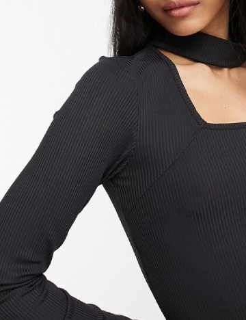Rochie scurta Pieces Plus Size, negru