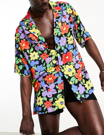 Camasa Oversize ASOS, floral print