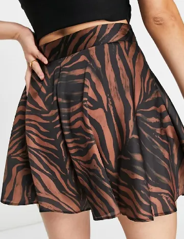 Pantaloni scurti ASOS, negru/maro Negru