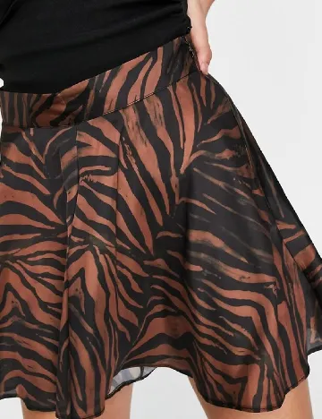 Pantaloni scurti ASOS, negru/maro Negru