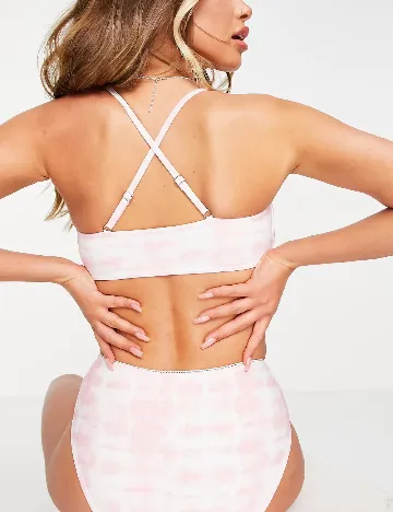 Sutien de baie Pieces, roz Roz