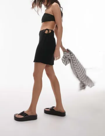 Fusta Top Shop, negru Negru