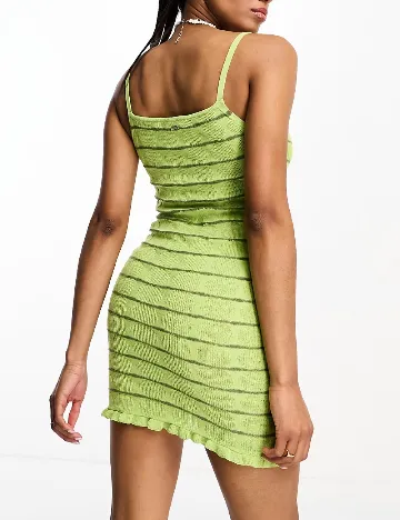 Rochie scurta Pull&Bear, verde Verde