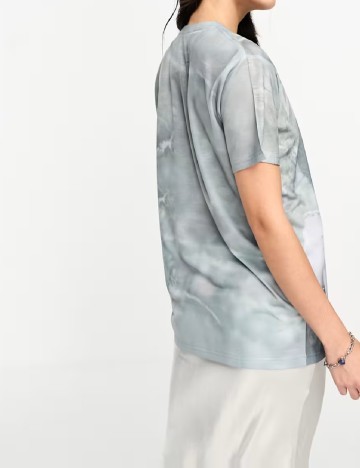 Tricou Oversize Wednesday sgirl, gri