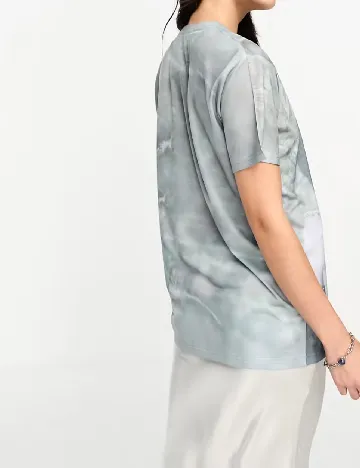 Tricou Oversize Wednesday sgirl, gri Gri