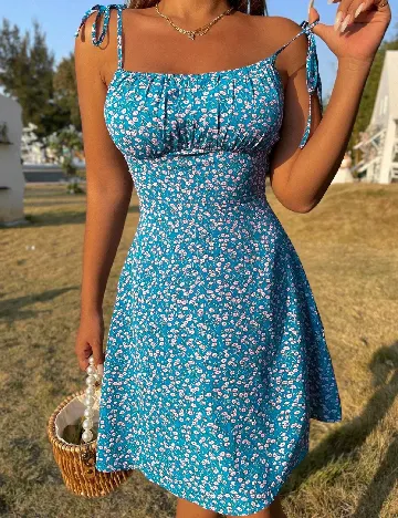 Rochie scurta SHEIN, albastru Albastru
