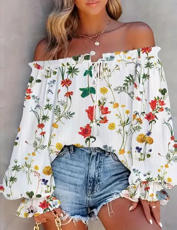 Bluza SHEIN, alb Alb