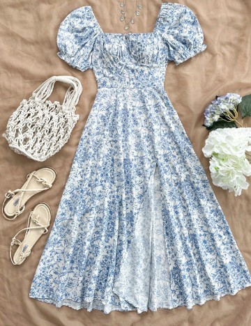 Rochie medie SHEIN, alb