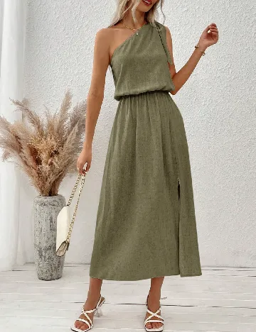 Rochie lunga SHEIN, verde Verde