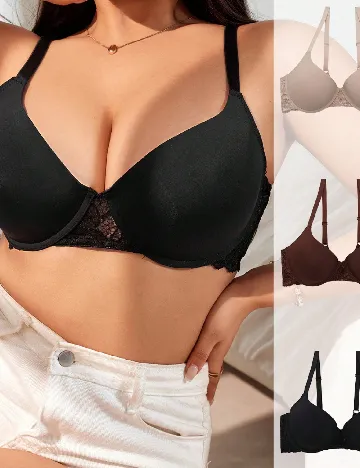 Set sutiene 3 bucati SHEIN, mix culori Mix culori
